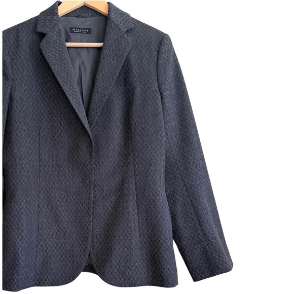 MARLOWE Wool Blend Preppy Formal Professional Italian Office Blazer 46(US Sz 10) - Picture 5 of 11
